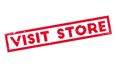 Visit Store rubber stamp. Grunge design with dust scratches. Effects can be easily removed for a clean, crisp look. Color is easily changed.