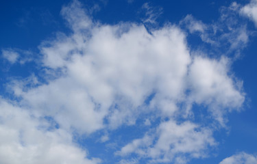 Clouds in the blue sky