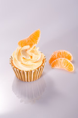 Mandarin cupcake