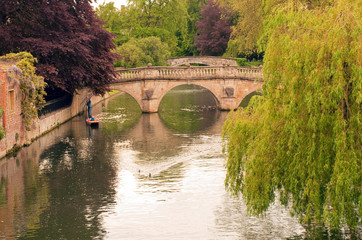 Fototapeta na wymiar Cambridge University - The River Cam