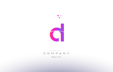 al a l  pink modern creative alphabet letter logo icon template