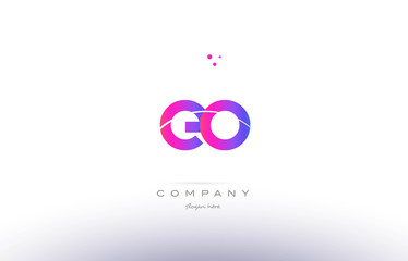 eo e o  pink modern creative alphabet letter logo icon template