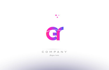 er e r  pink modern creative alphabet letter logo icon template