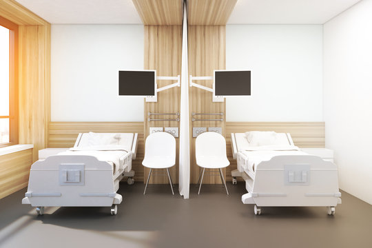 Ward with two beds, toned image