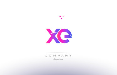 Obraz premium xe x e pink modern creative alphabet letter logo icon template