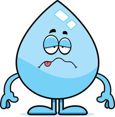 Sick Cartoon Water Drop