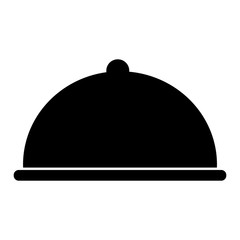platter icon over white background. vector illustration