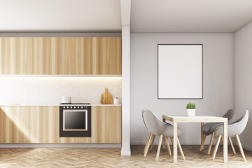 Kitchen counters and a table