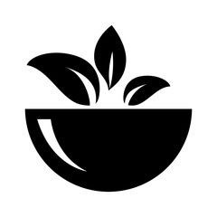 leaves icon over white background. vector illustration