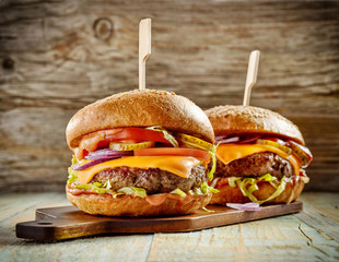 fresh tasty burgers