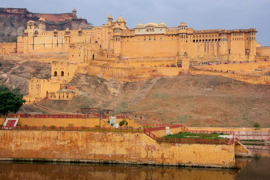 Amber Fort near Jaipur, Rajasthan, India.