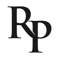 letter r and p. logo vector. - 141082941