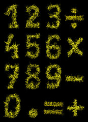 Flame Numbers Cutout