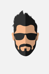 Bearded man with sunglasses