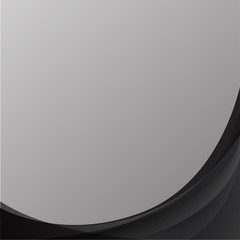 Black curve abstract background vector