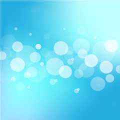 Blue bokeh abstract background vector 