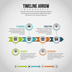 Timeline Arrow Infographic