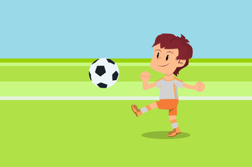 Soccer player shooting at goal © Tiago Garcia