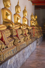 Buddha Statues at Wat Pho Bangkok Thailand