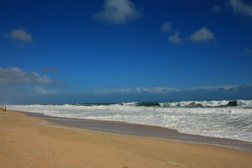 Rough Indian Ocean on Scarborough Beach, Australia