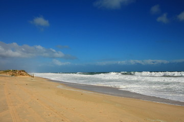 Rough Indian Ocean on Scarborough Beach, Australia