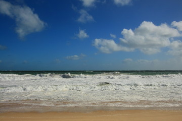 Rough Indian Ocean on Scarborough Beach, Australia