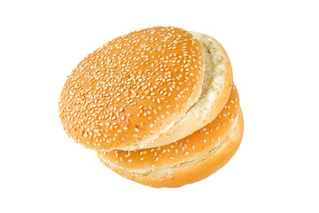hamburger bu isolated on white