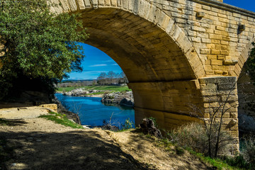 Fototapeta na wymiar Pont du Gard, France.