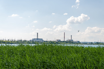 View of the nuclear power plant.