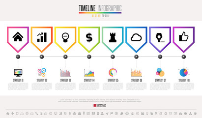 Timeline Infographics Design Template