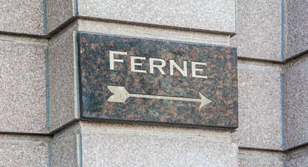 Fototapeta premium Schild 204 - Ferne