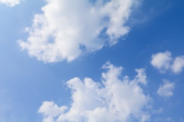 blue sky bright and big cloud beautiful, art of nature  with copy space for add text