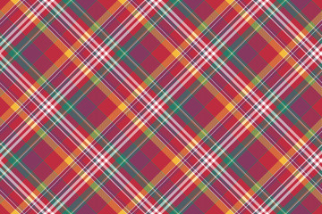 Check colored diagonal plaid madras seamless background