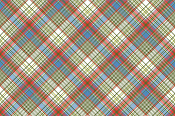 Coloured plaid shirting diagonal seamless fabric texture