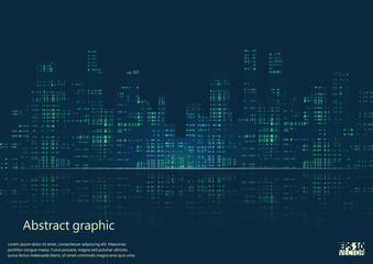 Night city vector illustration. - obrazy, fototapety, plakaty