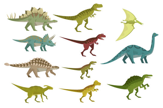 a lot of dinosaurs