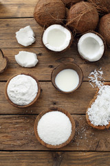 noce di cocco, prodotti per la cura della pelle e del corpo