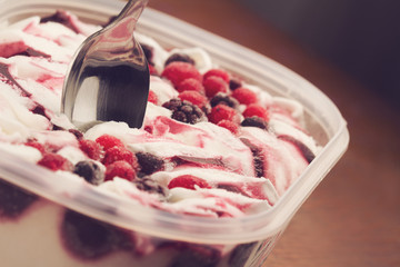 teaspoon in berry ice cream