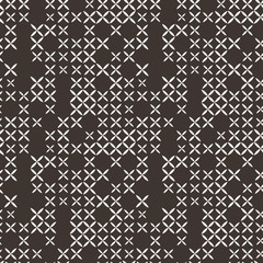 Cross stitch seamless pattern.