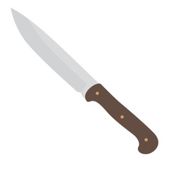 Hunters knife. Vector illustration.