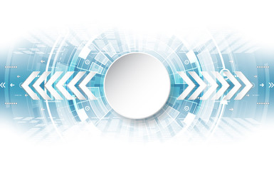 Obraz premium Abstract technological background concept with various technology elements. illustration Vector