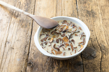 Cook the dried mushrooms