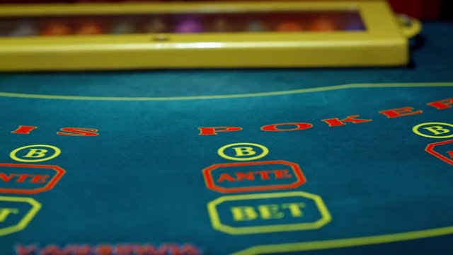 casino beautiful empty poker table