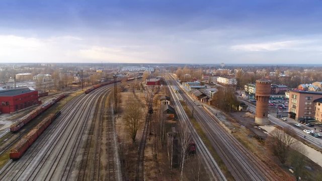 13243_Aerial_view_of_the_famous_old_train_station_in_Tartu.mov