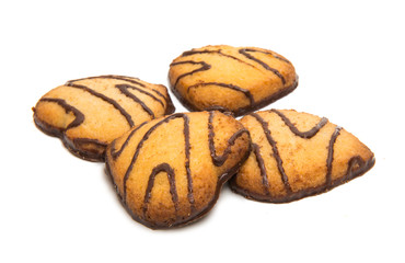 Butter cookies isolated