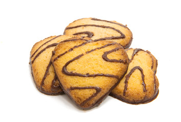 Butter cookies isolated