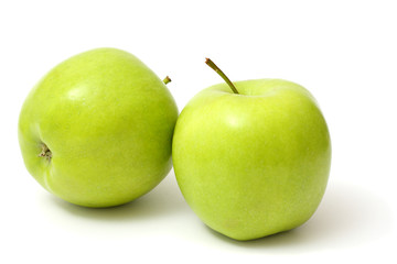 Green apple isolated on white background