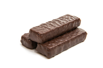 Chocolate wafers isolated
