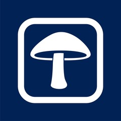 Mushroom Icon Flat Graphic Design - Illustration