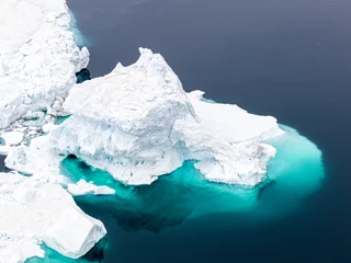 Afwasbaar Fotobehang Gletsjers luchtfoto van de gletsjers